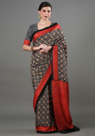 Picture of Grand Silk Rosy Brown Saree