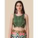 Picture of Resplendent Silk Khaki Lehenga Choli