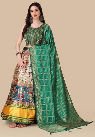 Picture of Radiant Silk Tan Lehenga Choli