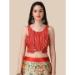 Picture of Fascinating Silk Indian Red Lehenga Choli