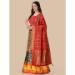 Picture of Fascinating Silk Indian Red Lehenga Choli