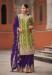 Picture of Chiffon Dark Slate Grey Straight Cut Salwar Kameez