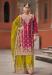 Picture of Sightly Chiffon Sea Green Straight Cut Salwar Kameez