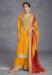 Picture of Chiffon & Silk Dark Golden Rod Straight Cut Salwar Kameez