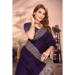 Picture of Comely Georgette Purple Saree