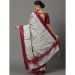 Picture of Charming Cotton & Crepe & Silk Silver Saree