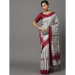 Picture of Charming Cotton & Crepe & Silk Silver Saree