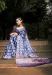 Picture of Classy Cotton & Crepe & Silk Light Steel Blue Saree