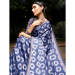 Picture of Classy Cotton & Crepe & Silk Light Steel Blue Saree