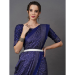 Picture of Splendid Cotton & Crepe & Silk Midnight Blue Saree