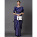 Picture of Splendid Cotton & Crepe & Silk Midnight Blue Saree