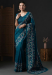 Picture of Statuesque Cotton & Crepe & Silk Navy Blue Saree