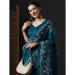 Picture of Statuesque Cotton & Crepe & Silk Navy Blue Saree