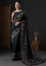 Picture of Lovely Cotton & Crepe & Silk Black Saree