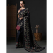 Picture of Lovely Cotton & Crepe & Silk Black Saree