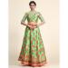 Picture of Bewitching Satin & Silk Lemon Chiffon Lehenga Choli