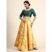 Picture of Beautiful Satin & Silk Sandy Brown Lehenga Choli