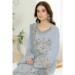 Picture of Georgette Light Steel Blue Straight Cut Salwar Kameez