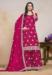 Picture of Amazing Chiffon Crimson Straight Cut Salwar Kameez