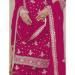 Picture of Amazing Chiffon Crimson Straight Cut Salwar Kameez