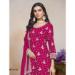 Picture of Amazing Chiffon Crimson Straight Cut Salwar Kameez