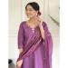 Picture of Radiant Chiffon Purple Straight Cut Salwar Kameez