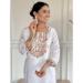 Picture of Exquisite Chiffon White Straight Cut Salwar Kameez