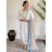 Picture of Taking Chiffon White Straight Cut Salwar Kameez