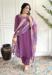 Picture of Splendid Chiffon Purple Straight Cut Salwar Kameez