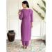 Picture of Splendid Chiffon Purple Straight Cut Salwar Kameez