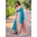 Picture of Wonderful Silk Teal Saree