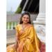 Picture of Beautiful Silk Golden Rod Saree