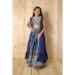 Picture of Magnificent Chiffon Dark Slate Blue Kids Lehenga Choli