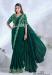 Picture of Crepe & Satin & Silk Dark Green Lehenga Sarees