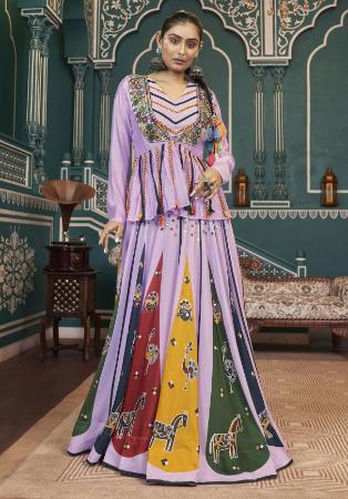 Picture of Statuesque Rayon Thistle Lehenga Choli