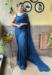 Picture of Graceful Georgette Navy Blue Saree