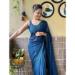 Picture of Graceful Georgette Navy Blue Saree