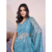 Picture of Shapely Net Light Blue Saree