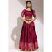 Picture of Grand Silk Maroon Lehenga Choli