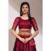 Picture of Grand Silk Maroon Lehenga Choli