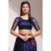 Picture of Delightful Silk Navy Blue Lehenga Choli