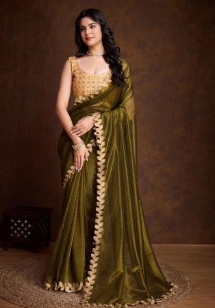 Picture of Ravishing Silk Saddle Brown Saree