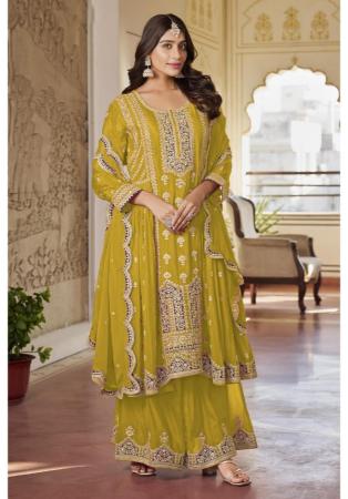 Picture of Gorgeous Chiffon Peru Straight Cut Salwar Kameez