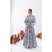 Picture of Chiffon Light Steel Blue Readymade Lehenga Choli