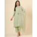 Picture of Good Looking Silk Dark Sea Green Readymade Salwar Kameez