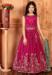 Picture of Bewitching Chiffon Medium Violet Red Kids Lehenga Choli