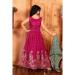 Picture of Bewitching Chiffon Medium Violet Red Kids Lehenga Choli