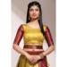 Picture of Alluring Silk Dark Khaki Lehenga Choli