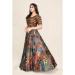 Picture of Fine Satin & Silk Tan Lehenga Choli