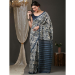 Picture of Pretty Silk Slate Grey Saree